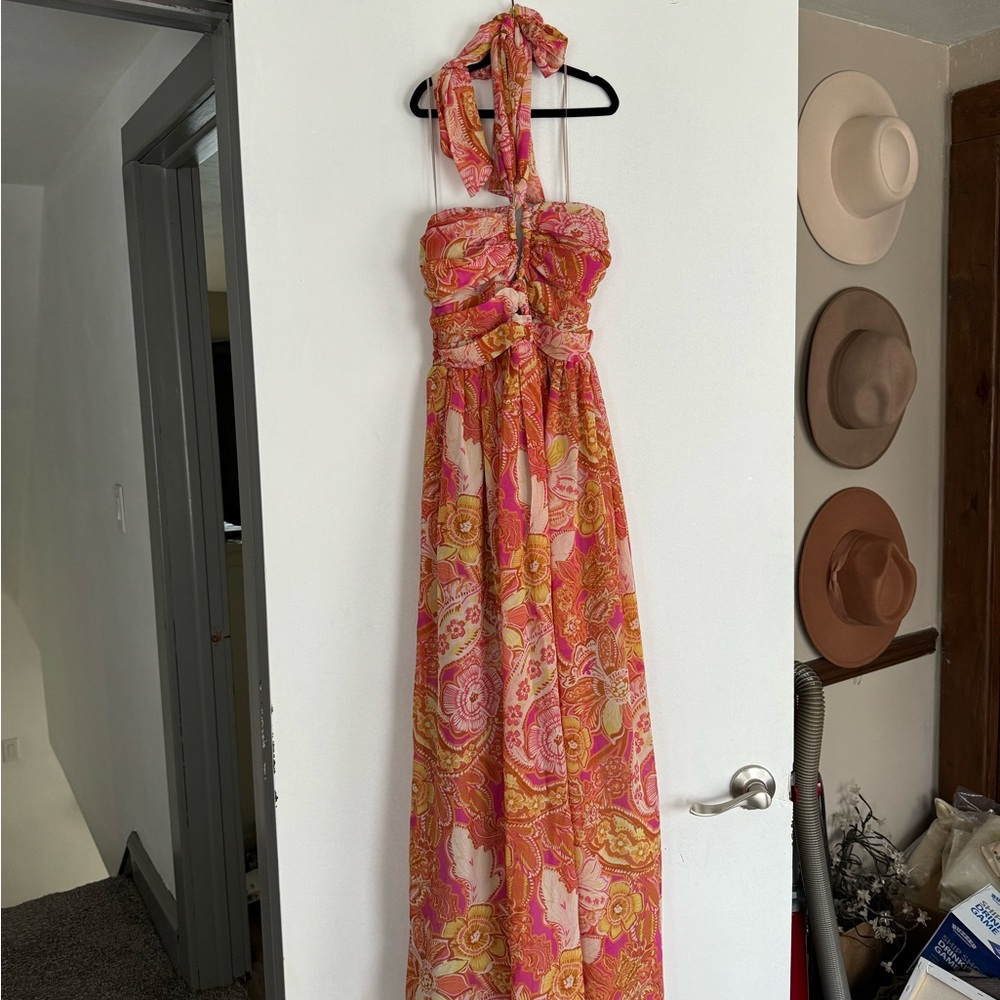 Vici maxi halter dress